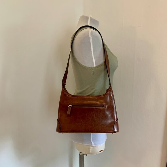 VTG Leather Hungun Egyptian Hieroglyphic Brown Hand Bag Purse Goddess Carving - Picture 11 of 15